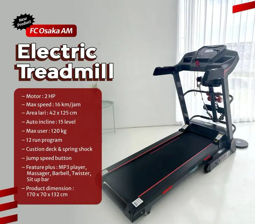 Treadmill elektrik osaka AM