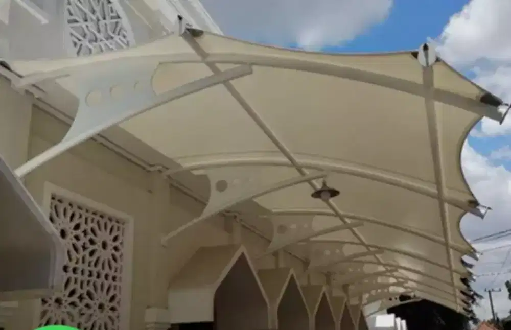 Kanopi membran pasang