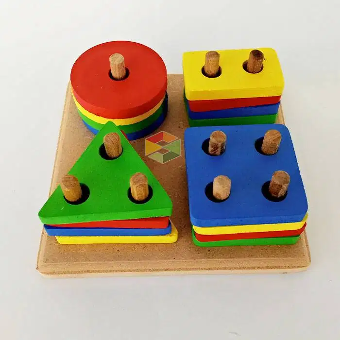 Ape Paud Jogja Menara Pasak Geometri 4 5 6 Bentuk Mainan Susun Balok