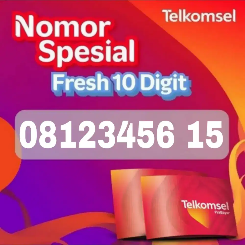 Nomor cantik simpati telkomsel 10 digit seri terbaik