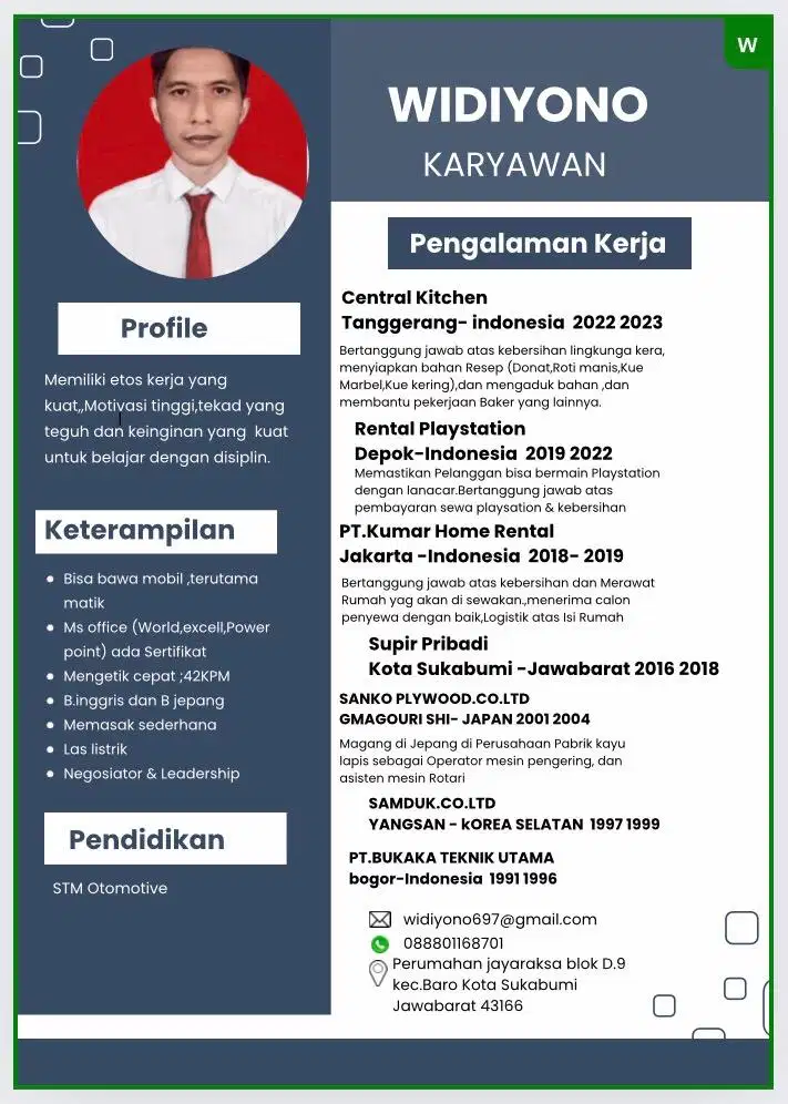 Admin /staf kantor / perusahaan