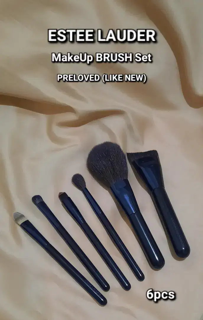 READY .. ESTEE LAUDER MakeUp BRUSH Set (PRELOVED  LikeNew  NoBox)