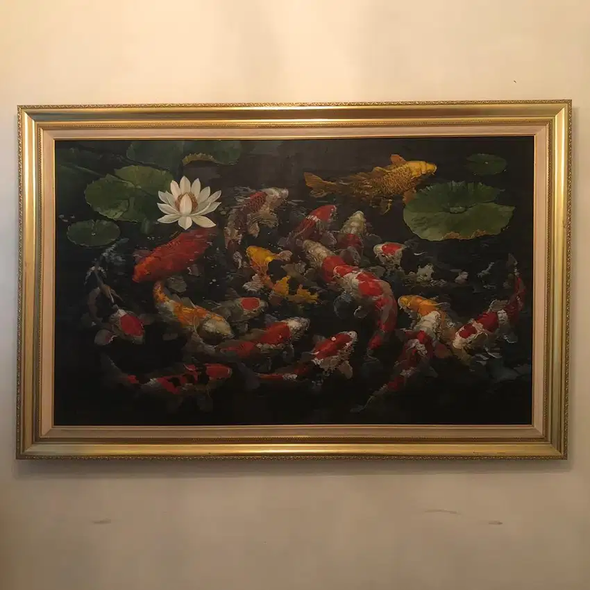 Lukisan Ikan Koi (18 Koi) R. Sumantri