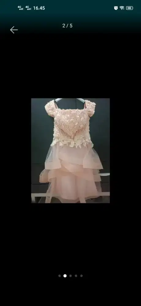 Preloved Baju pesta model sabrina (SOGO) - CUCI GUDANG