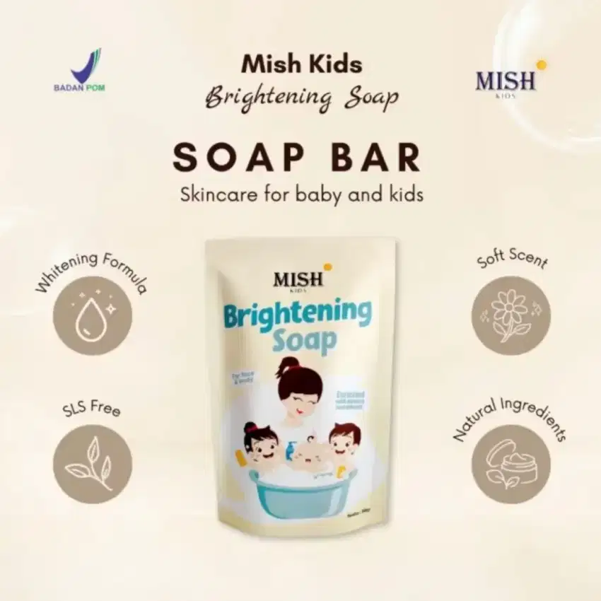 Mish Kids Brightening Soap for Face & Body