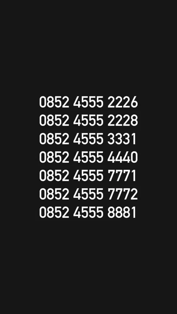 Nomor cantik kartu perdana simpati as loop telkomsel 4g (350rb-750rb)