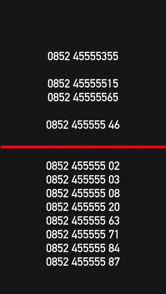 Nomor cantik kartu perdana simpati as loop telkomsel 4g (850rb-1,5jt)