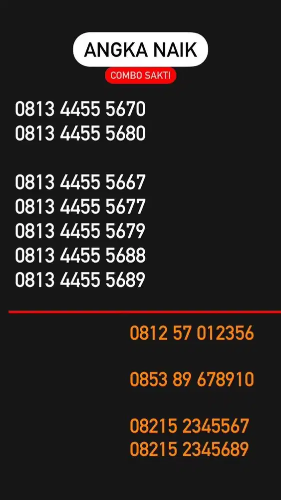 Nomor cantik kartu perdana simpati as loop telkomsel 4g (750rb-5jt)