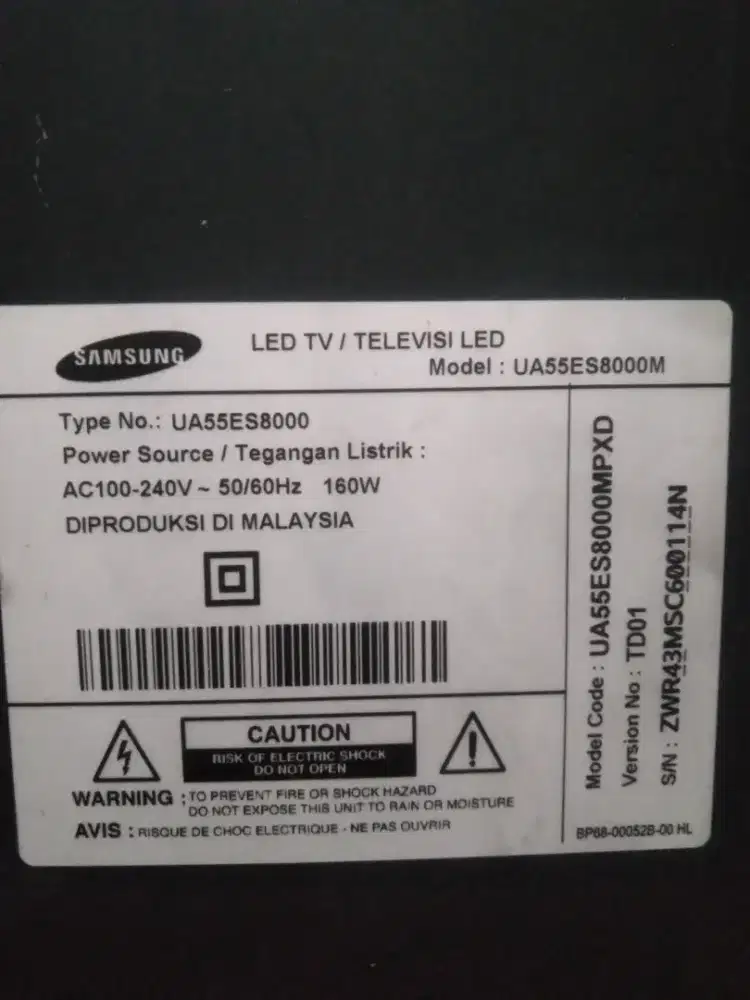 Smart tv Samsung 55in