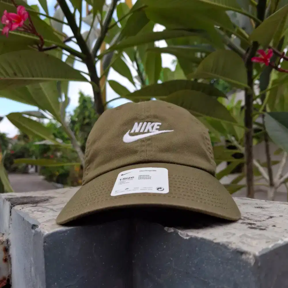 Topi Baseball Nike Heritage86 Cap Olive Original