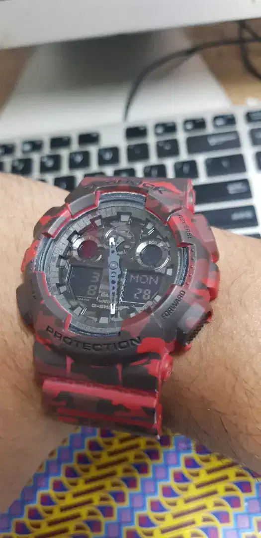 CASIO G-SHOCK RED CAMOUFLAGE
100% ORIGINAL (NO KW)