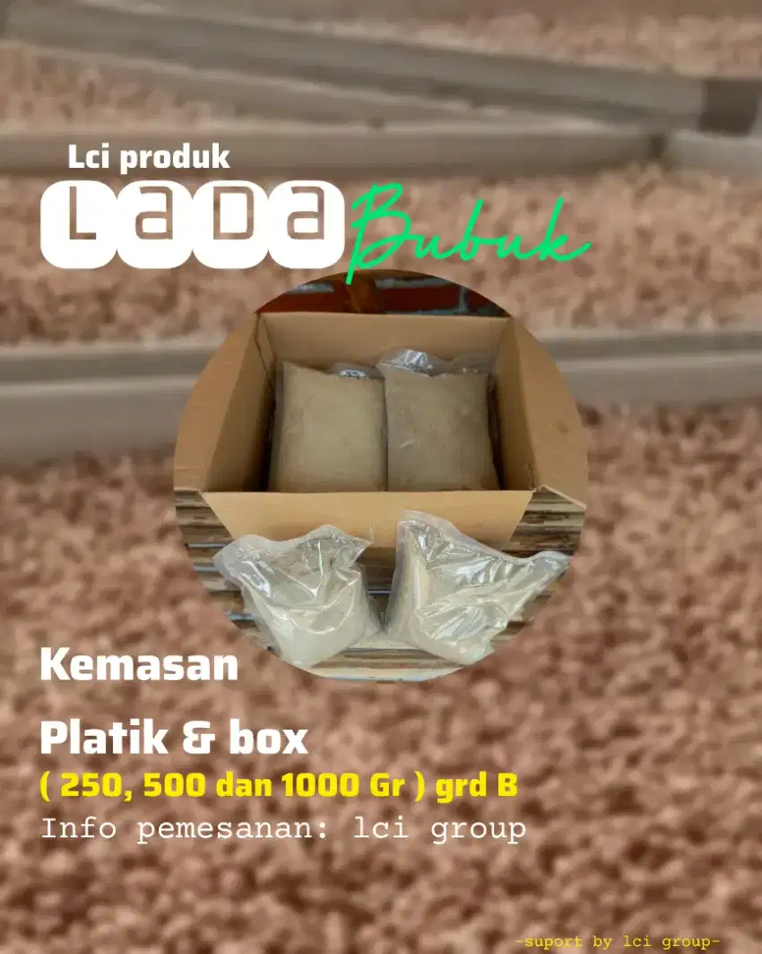 Lada putih bubuk masakan