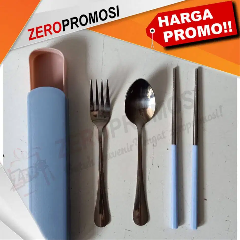 set Souvenir Pernikahan Stainless Steel Sendok Garpu