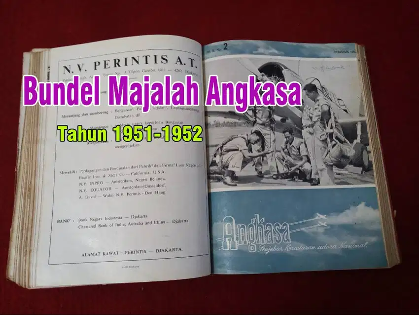 Asli! Bundel Majalah Angkasa thn. 1951-1952