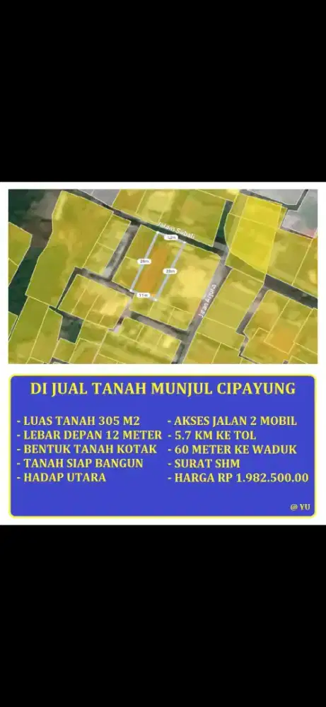 Tanah strategis cocok utk cluster dan kostsan