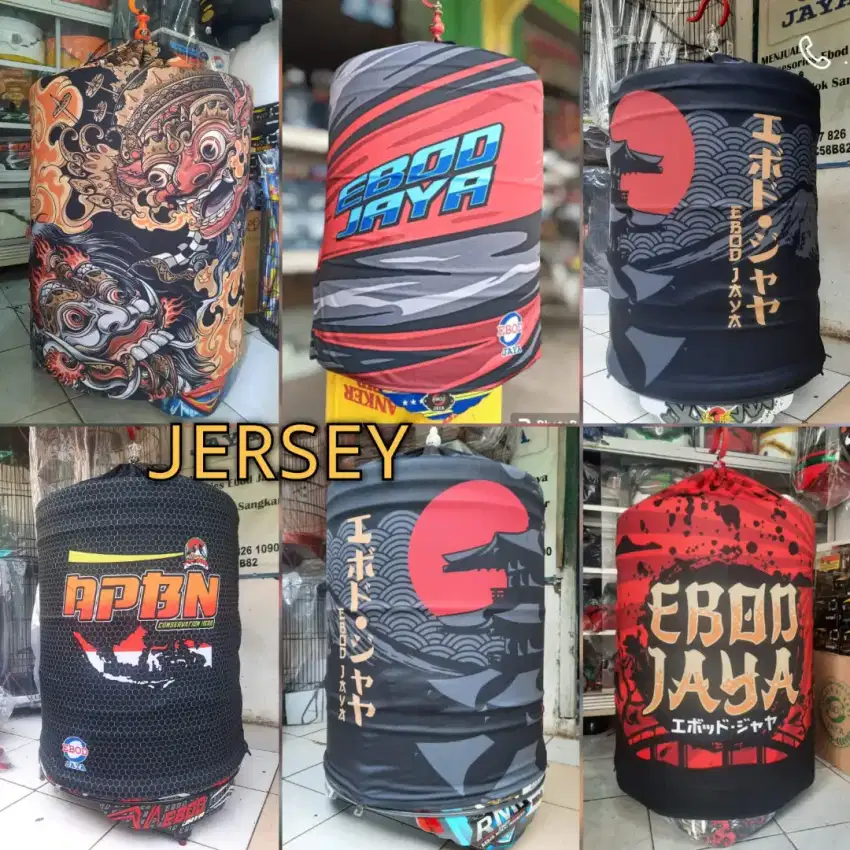 KERODONG SANGKAR MURAI JERSEY BAHAN TEBAL HALUS SLETING BAGUS