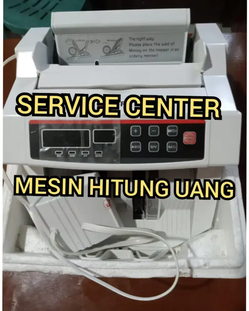 Mesin hitung uang service sparepart