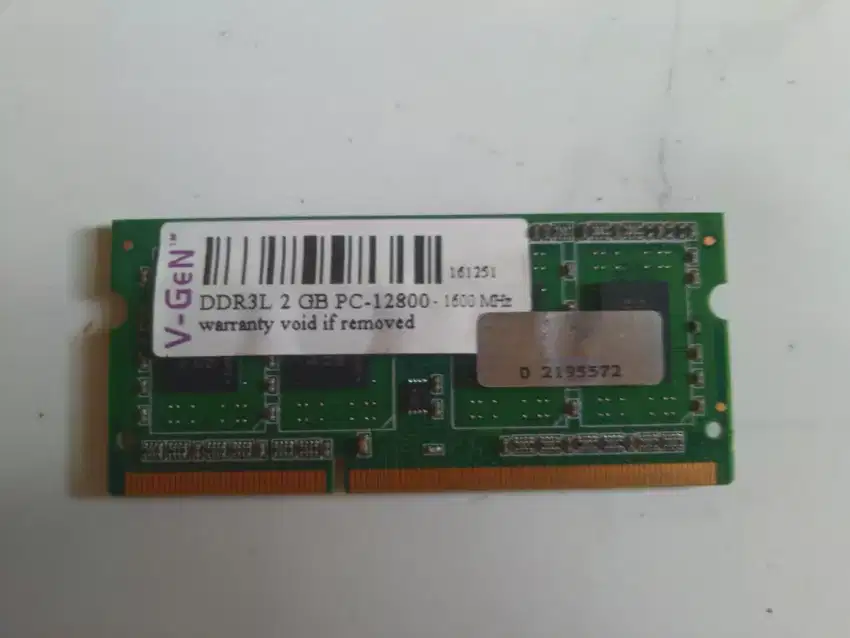RAM Laptop V-Gen 2GB DDR3L PC3-12800