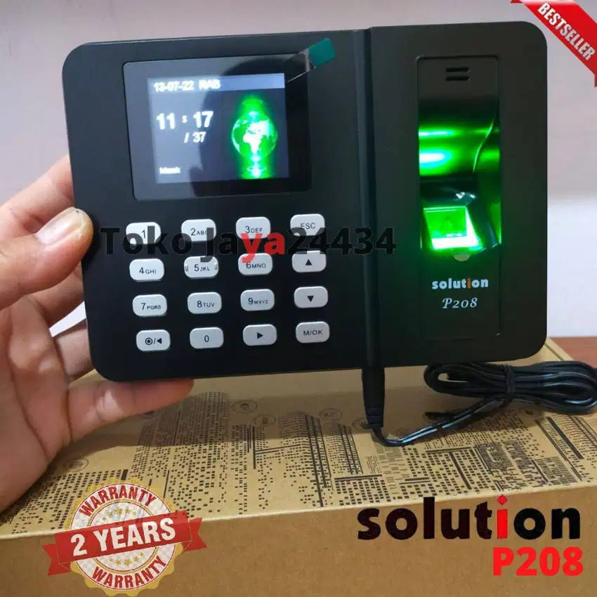 Mesin Absensi Sidik Jari Solution P208 Fingerprint Murah Bergaransi