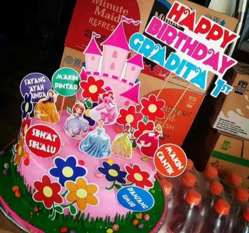 Kue ultah / ulang tahun princess