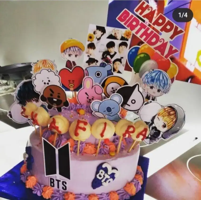 Kue ultah / ulang tahun bts