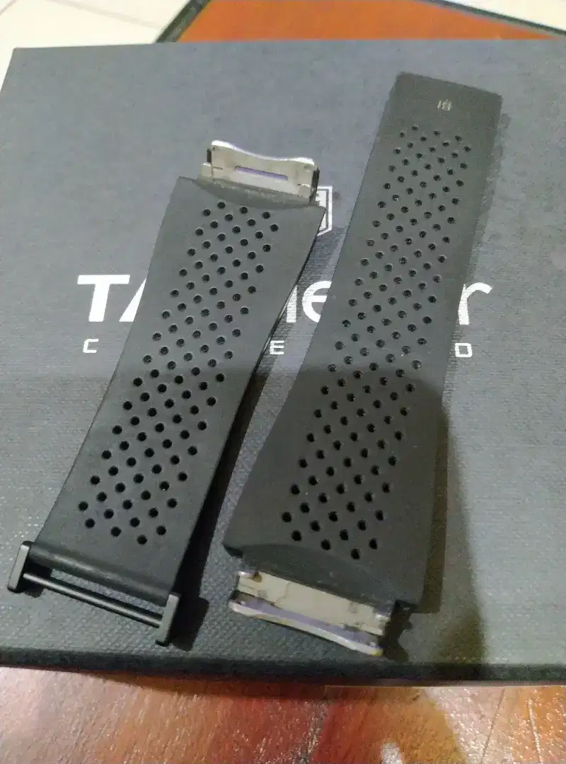 Black Rubber Strap Tag Heuer Connected Modular 45 Gen 2