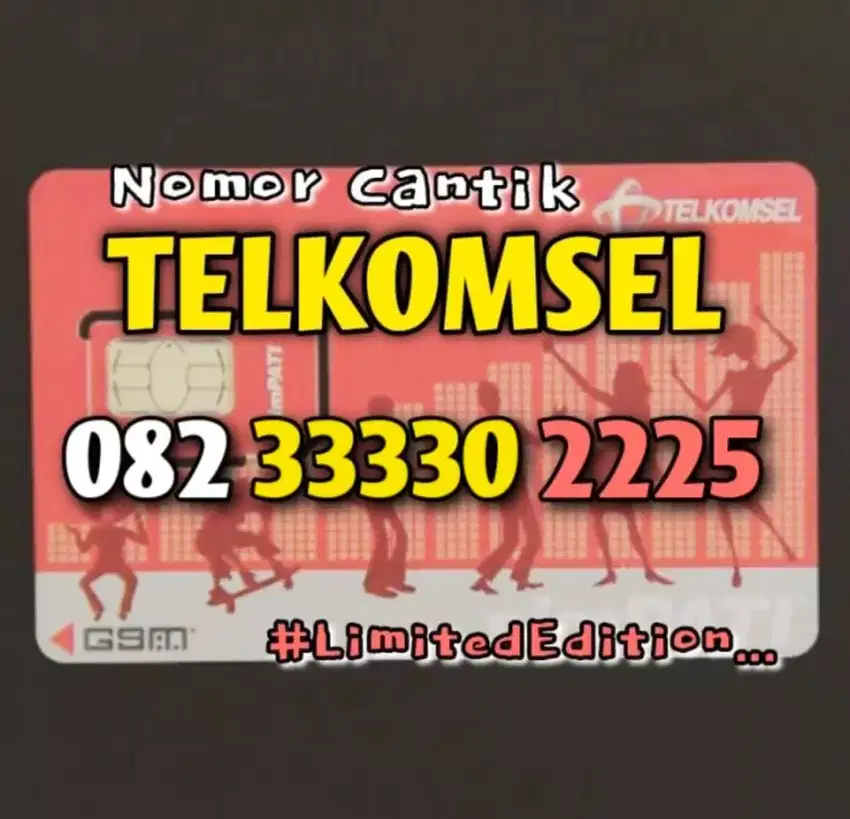 (Bisa COD) Nomor Cantik Kartu TELKOMSEL PRA BAYAR 3333 2225 #1