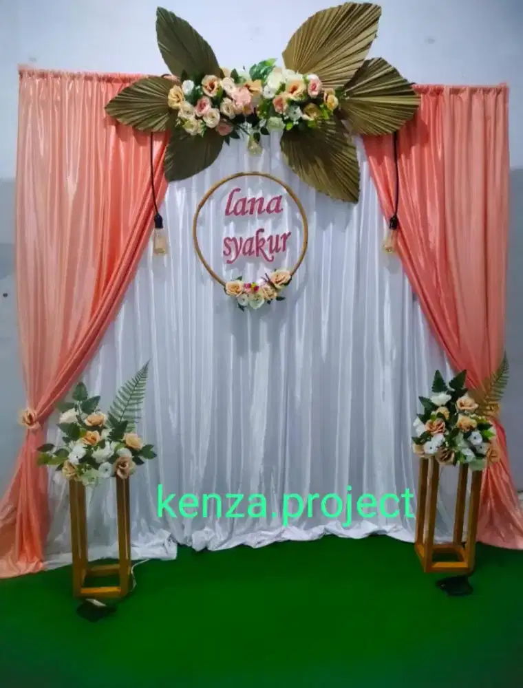 Dekorasi pelaminan lamaran/akad/murah di depok