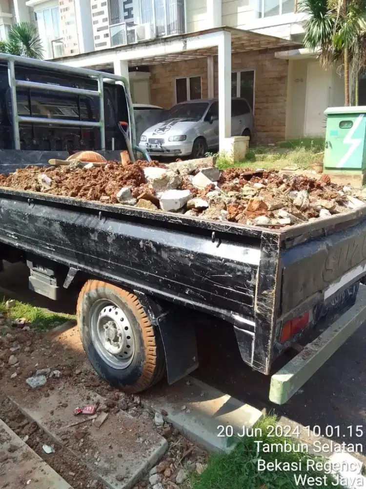 Jasa buang puing,tebang pohon,babat lahan