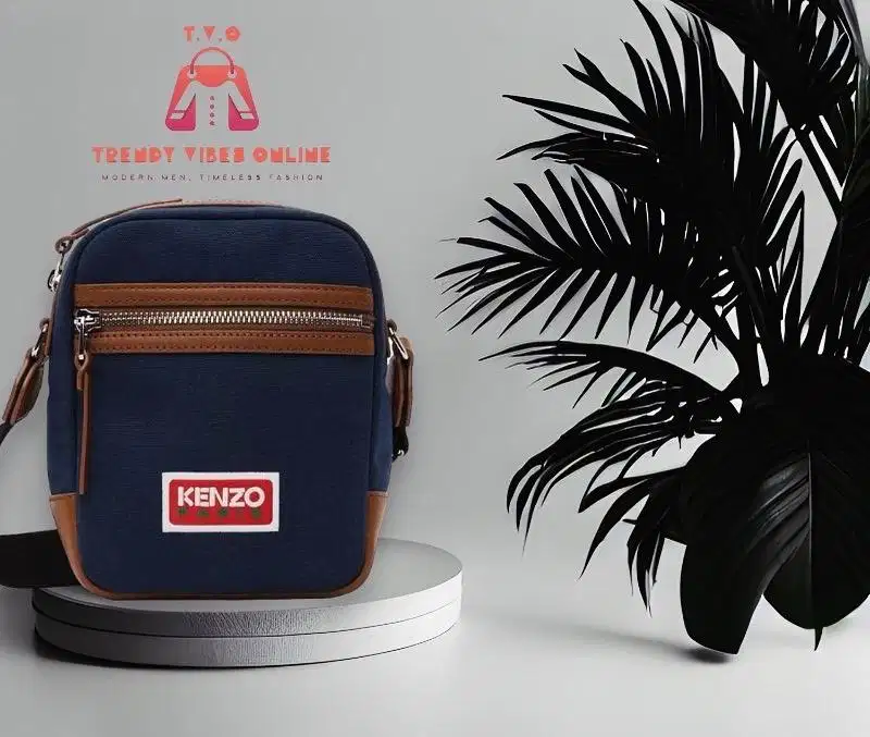 Kenzo Explore Canvas Shoulder Bag Midnight Blue