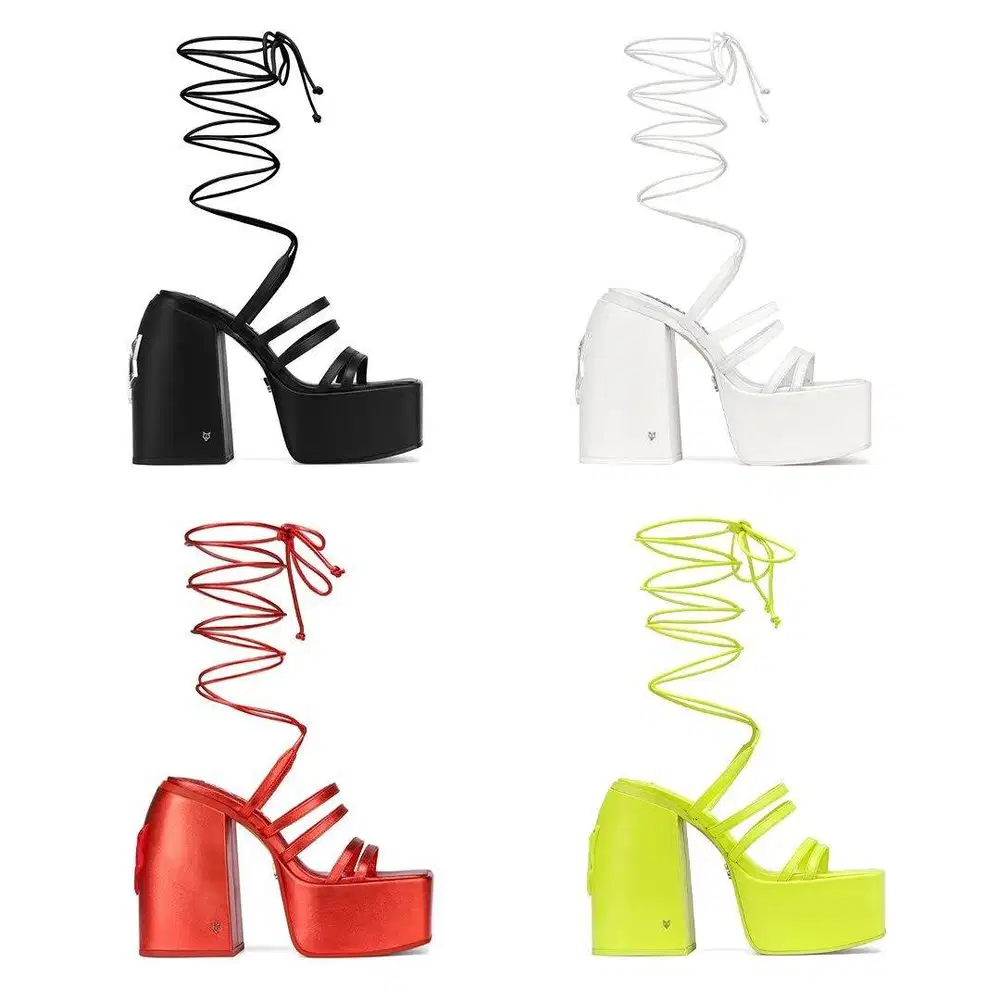 sepatu naked wolfe tipe Josie warna neon yellow size 39