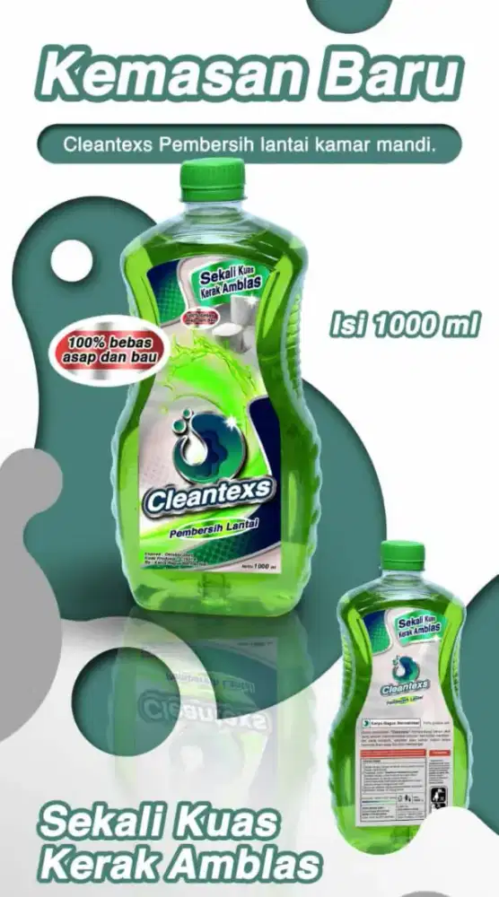 CleanTexs kerak kemasan baru Isi 1L bisa Adu kwalitasnya