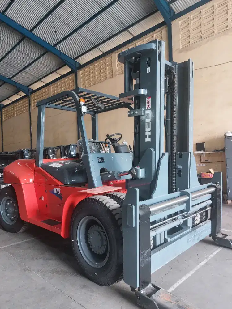 Forklift 10 ton Baru | HELI CPCD100-W2K2 mesin ISUZU di sidoarjo
