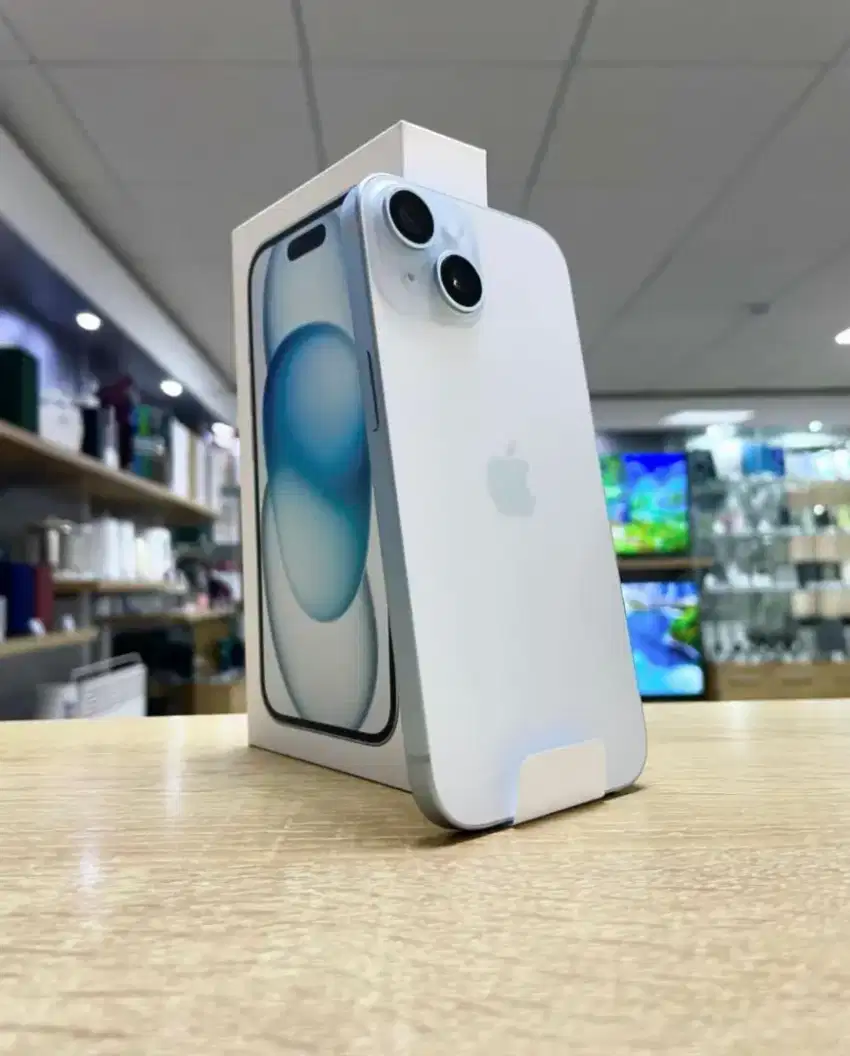 iPhone 15 Blue bisa cicilan tanpa kartu kredit DP Mulai 0%