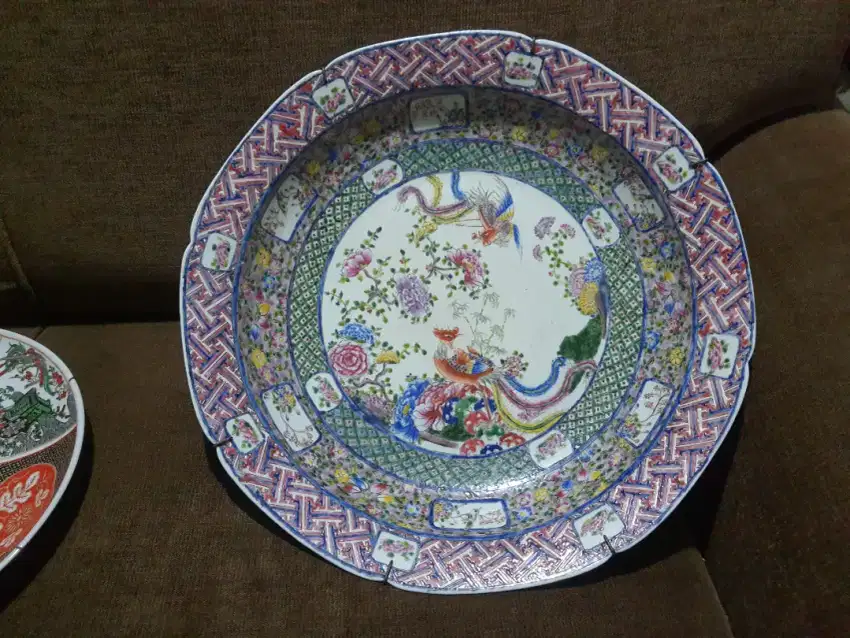 Piring Imari Antik Lawas D45cm