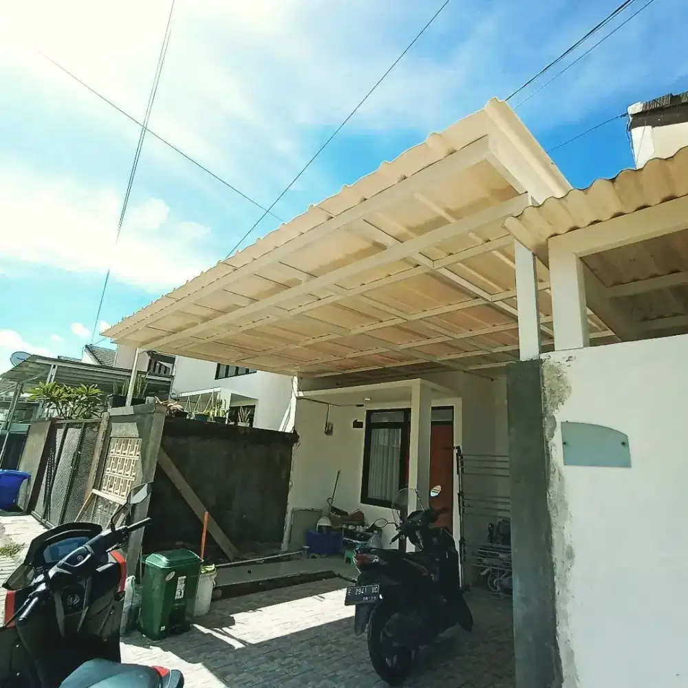 Kanopi alderon rs solarflat solartuf kaca canopy plafon pvc minimalis