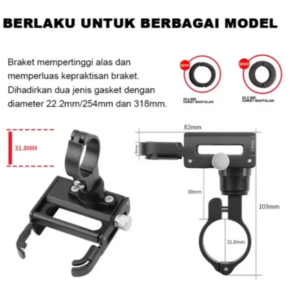 HOLDER HP GUB P30 ROTASI 360 HARGA PROMO NETT