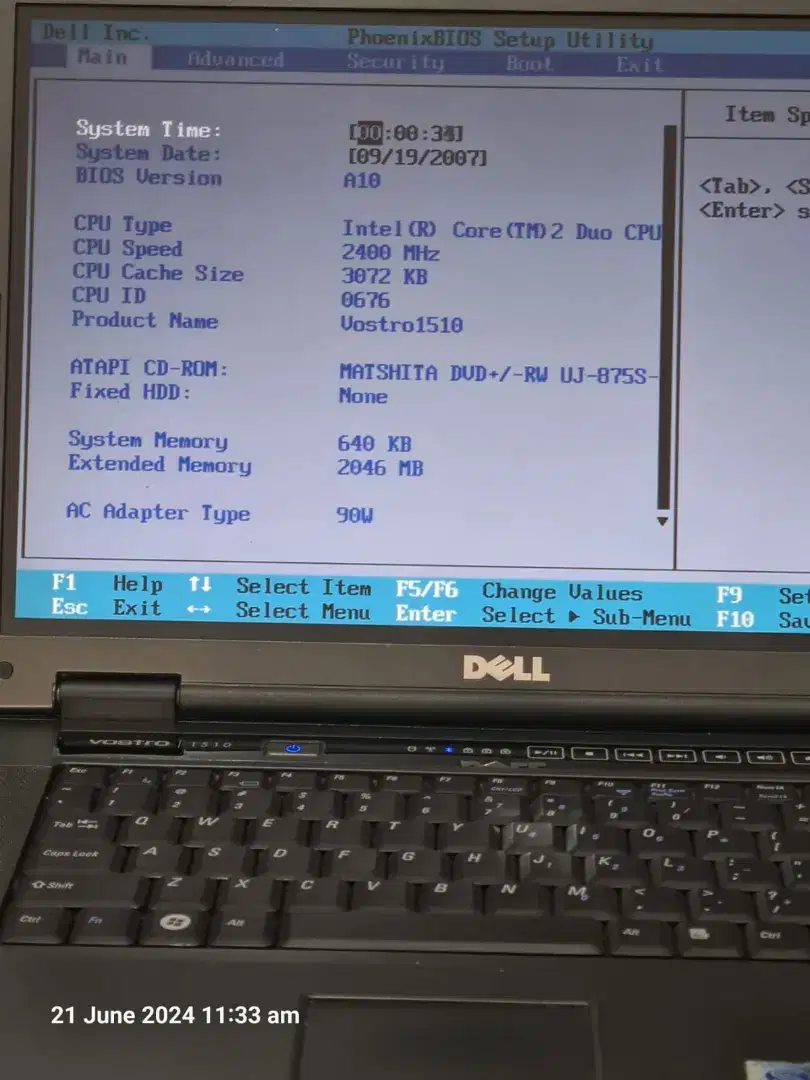 Dell Vostro 1510