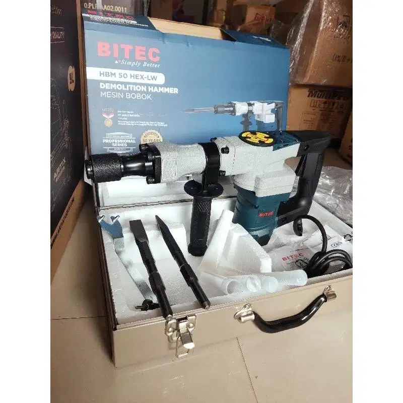 Mesin bobok tembok beton BITEC HBM 50 HEX - LW Demolition hammer