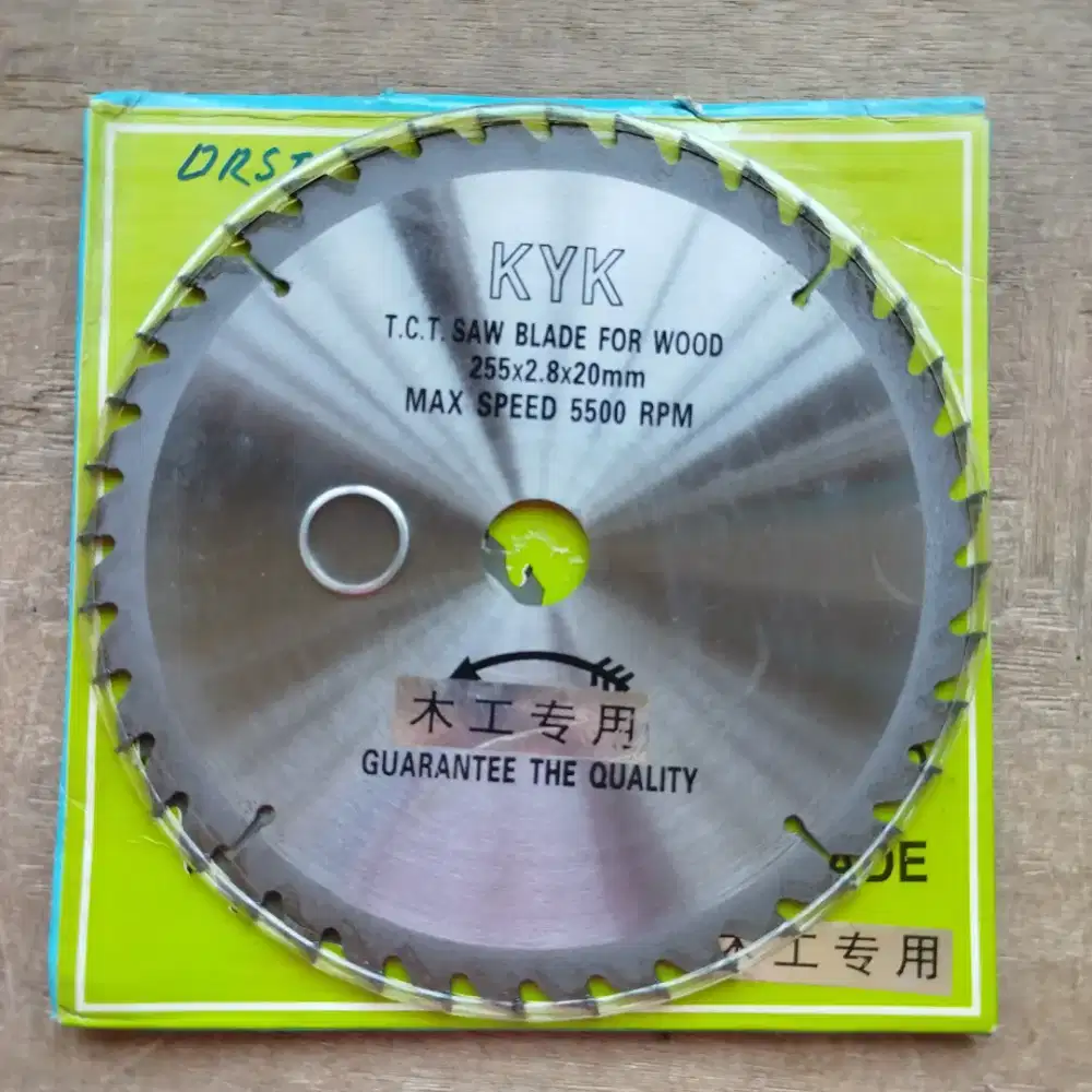 KYK Mata Gergaji Kayu TCT Saw Blade For Wood 255x2,8x20mm Original