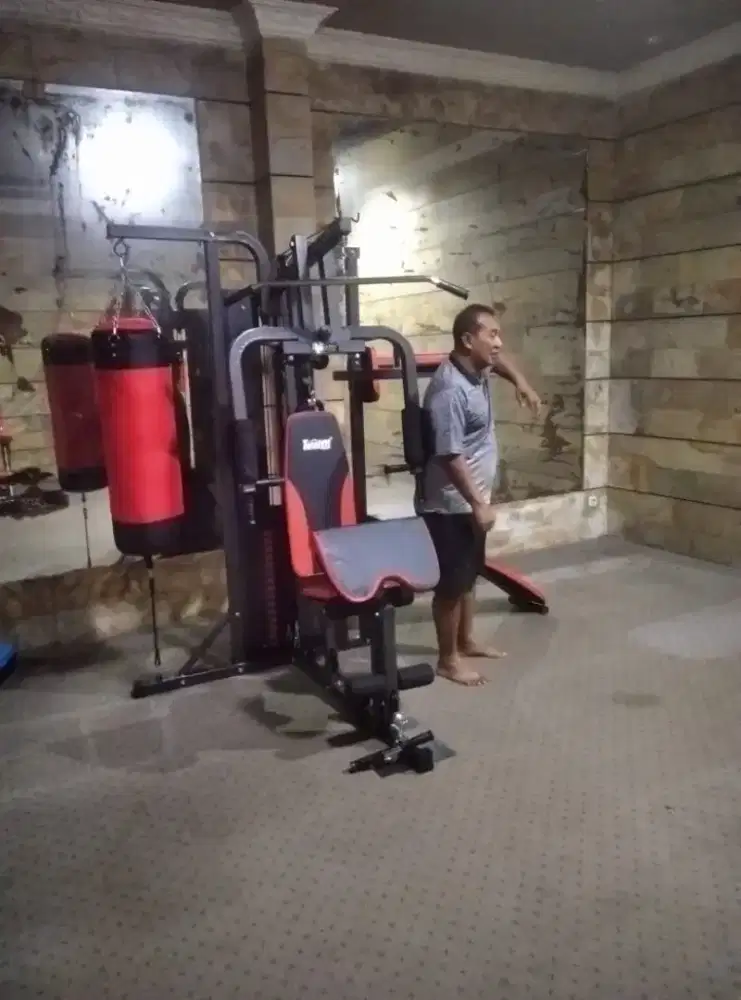 Home gym TF 077/3 sisi dengan samsak