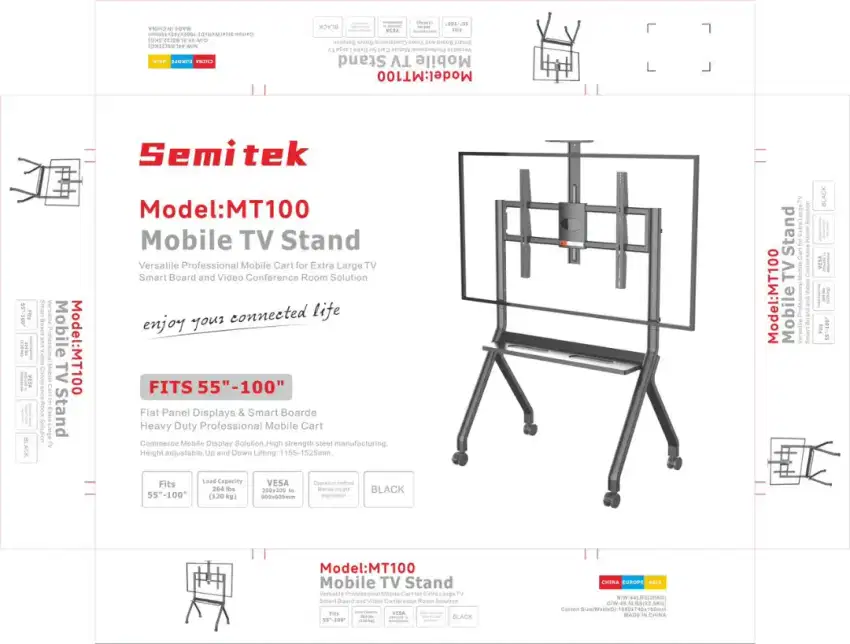 Bracket/breket/briket tv led standing 60-85+install