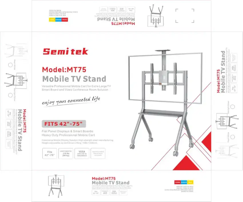 Bracket/breket tv led standing 60-85+install