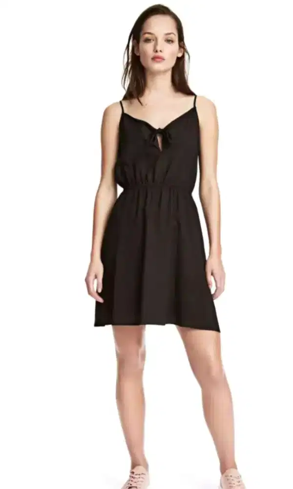 Terusan HnM hitam H&M black summer mini dress