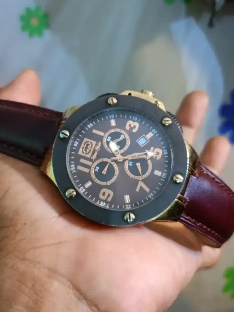 Jam tangan Pria MARC ECKO Chronograph QUARTZ BATRE ORIGINAL