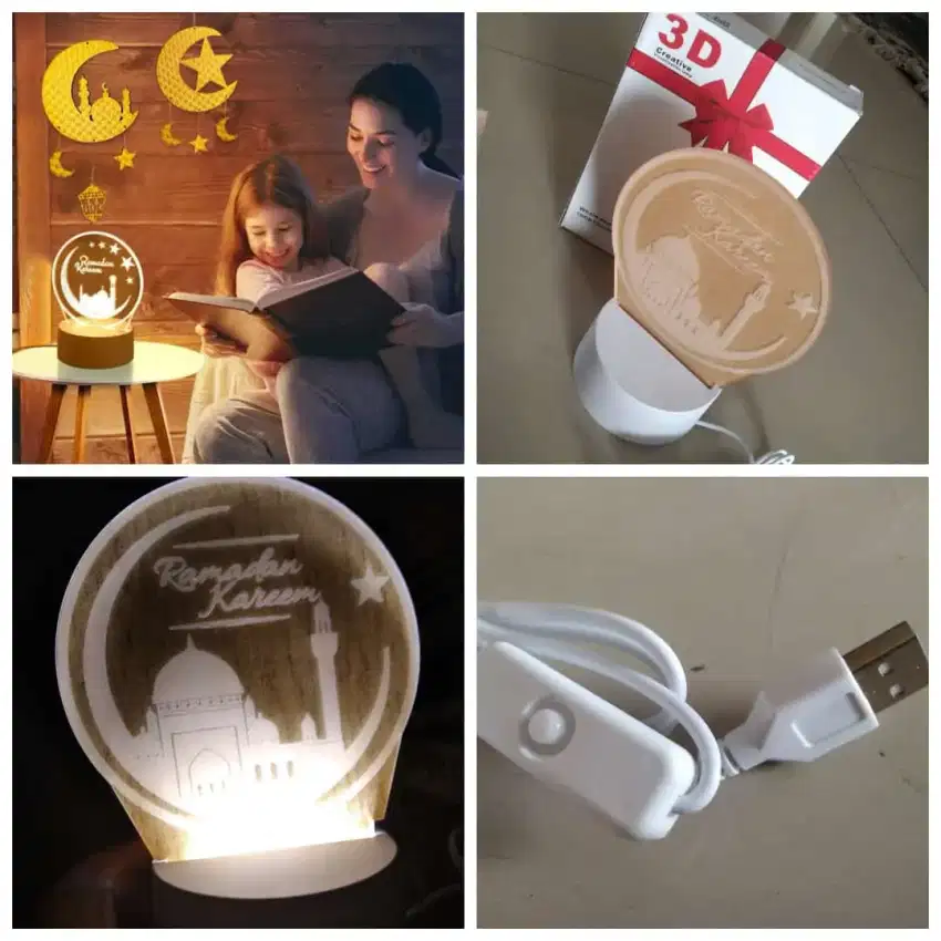 Lampu Meja Hias Akrilik