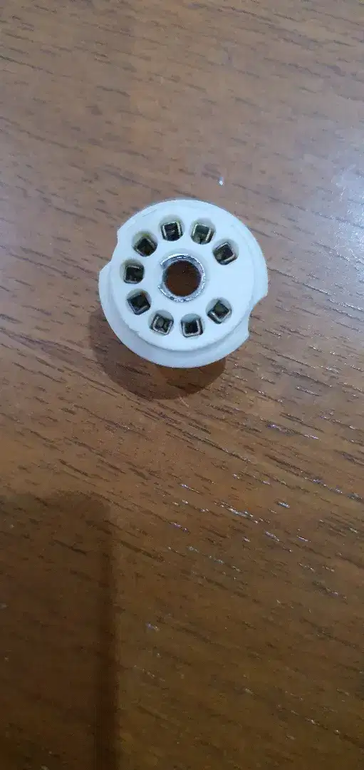 Ceramic Tube | tabung Socket 9 & 11 Pins - stainless Pins - PCB Mount