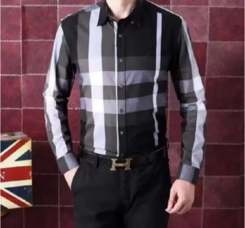 KEMEJA BURBERRY BRANDED IMPORT