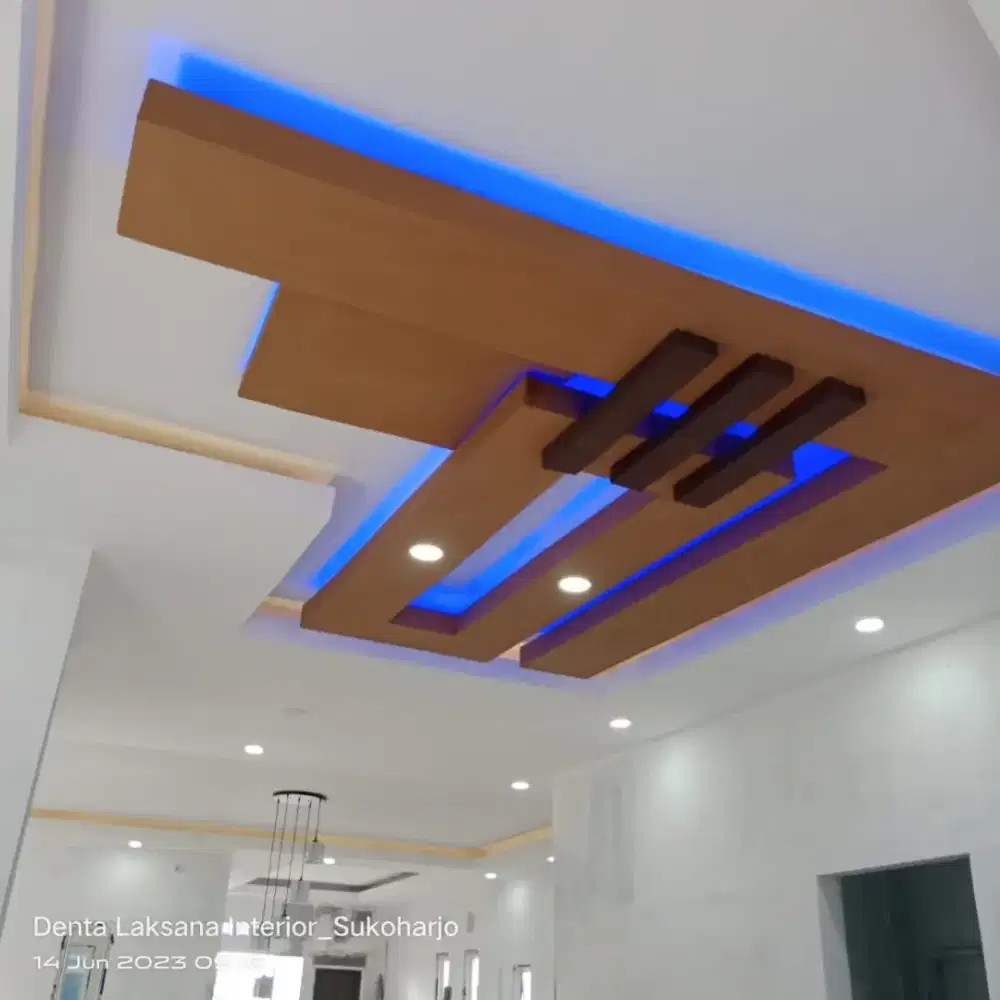 Pasang plafon gypsum pvc partisi grc murah area anda amanah