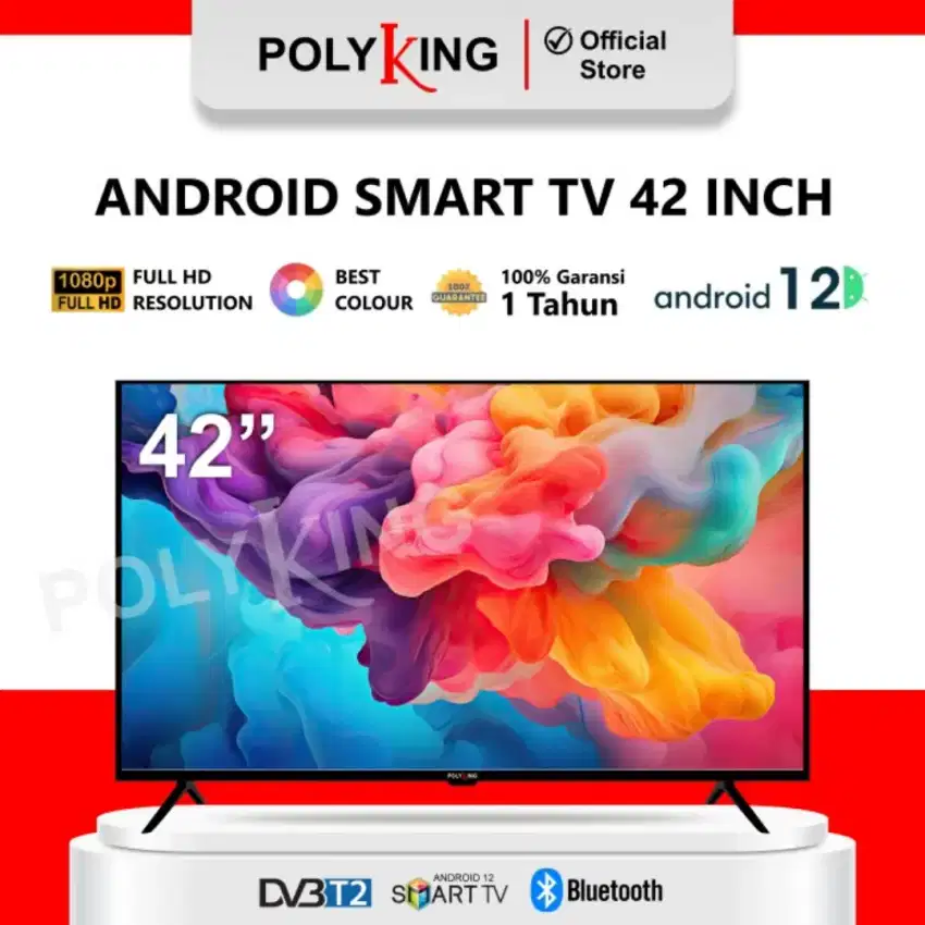 PROMO TERMURAH!LED 43 ANDROID DIGITAL  ANDROID POLYKING